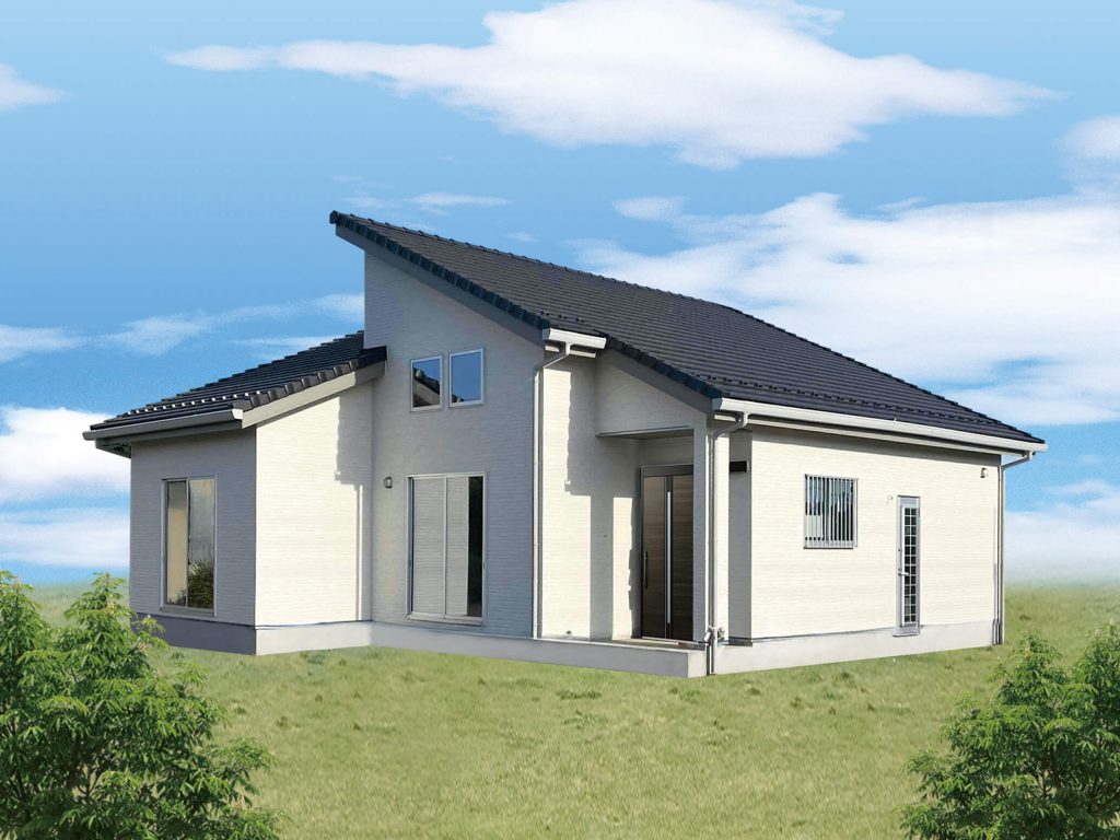 白い外壁が明るく爽やかな平屋住宅　行田市Ｔ様邸